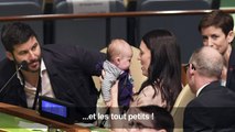 La Première ministre néo-zélandaise et son bébé vedettes à l'ONU