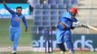 India VS Afghanistan Asia Cup 2018: Kedar Jadhav removes Mohammad Shahzad for 124 | वनइंडिया हिंदी