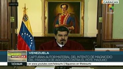 Maduro ofrece detalles sobre detención de autor material del atentado