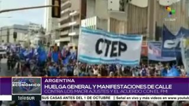 Argentina movilizada contra ajustes de Macri y el acuerdo con el FMI