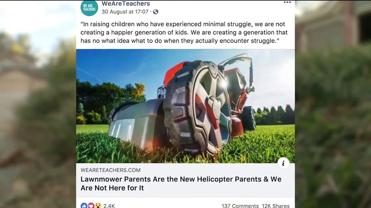 Lawnmower Parents are the New Helicopter Parents