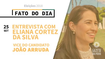 Gazeta do Povo entrevista Professora Eliana Cortez, vice de João Arruda