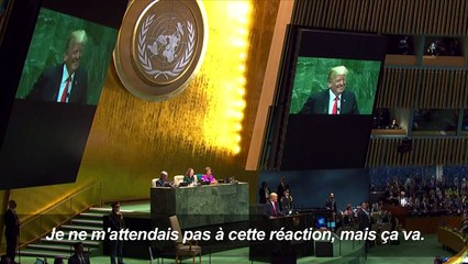 A l'ONU, Trump fait rire mais se fait aussi menaçant
