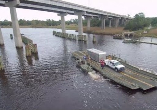 Coast Guard, National Guard Practice Ferry Service in Georgetown