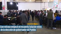 Cómo es el recuento de votos de elección de Puebla