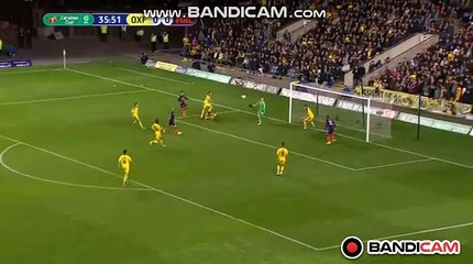 Goal Gabriel Jesus (0-1) Oxford United vs 	Manchester City