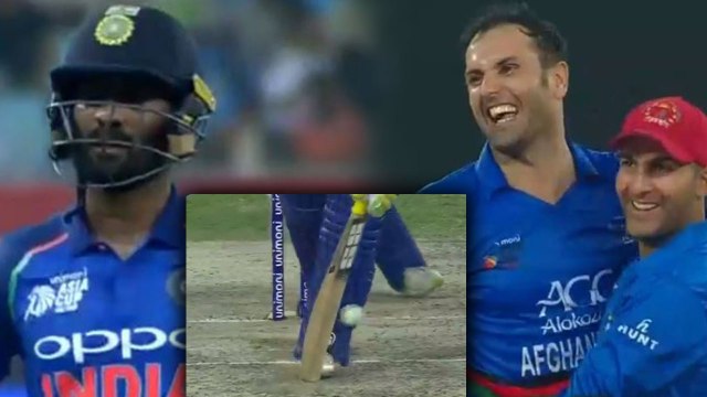 India VS Afghanistan Asia Cup 2018: Dinesh Karthik out for 44 by Mohammad Nabi | वनइंडिया हिंदी