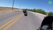 Ce motard filme sa chute et c'est impressionnant