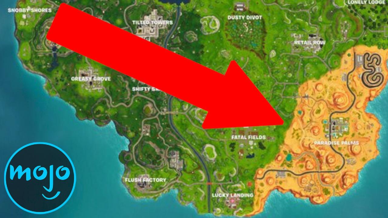 Top 10 Biggest Fortnite Map Changes