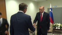 Cumhurbaşkanı Erdoğan, Slovenya Cumhurbaşkanı ile görüştü