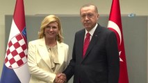 Cumhurbaşkanı Erdoğan, Hırvatistan Cumhurbaşkanı ile Görüştü