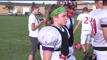Iowa Girl Says Playing on School`s Football Team is a Dream Come True