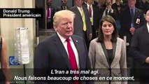 Pas de rencontre avec l'Iran pour le moment, indique Trump