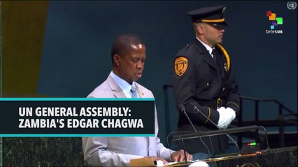 UN GENERAL ASSEMBLY: ZAMBIA'S EDGAR LUNGU