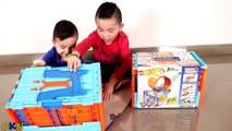 We Build The BIGGEST Hot Wheels Race Crate Track Ever Racing Fun With Ckn Toys