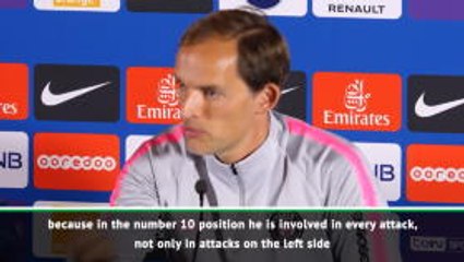 Neymar playing as number 10 is better for PSG - Tuchel