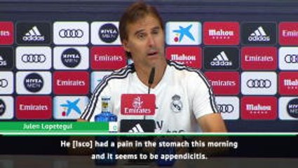 Lopetegui confirms Isco surgery before Sevilla clash