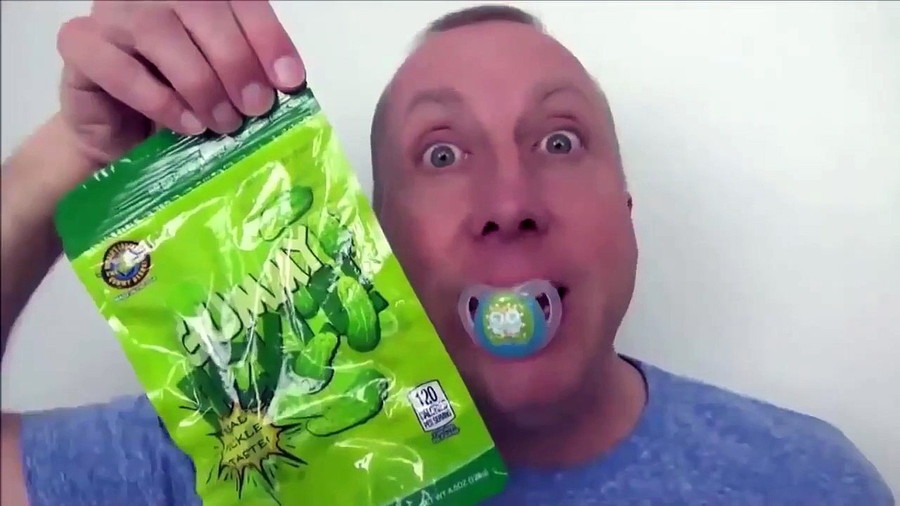 Bad Baby Gummy vs Real Food Bloody Tooth Pizza Pickle Eggs Challenge Victoria Annabelle Freak