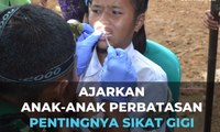 TNI Ajarkan Anak-Anak Perbatasan Pentingnya Sikat Gigi