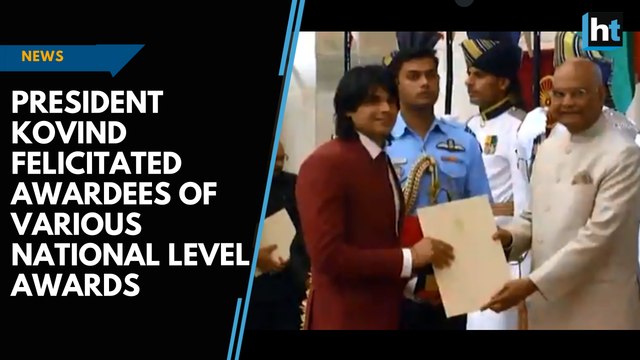 President Kovind felicitated awardees of various national level awards