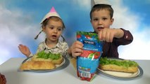Бургер челлендж с шоколадом Свинка Пеппа Мистер Макс & Мисс Катя (новый выпуск 04 11 2016)