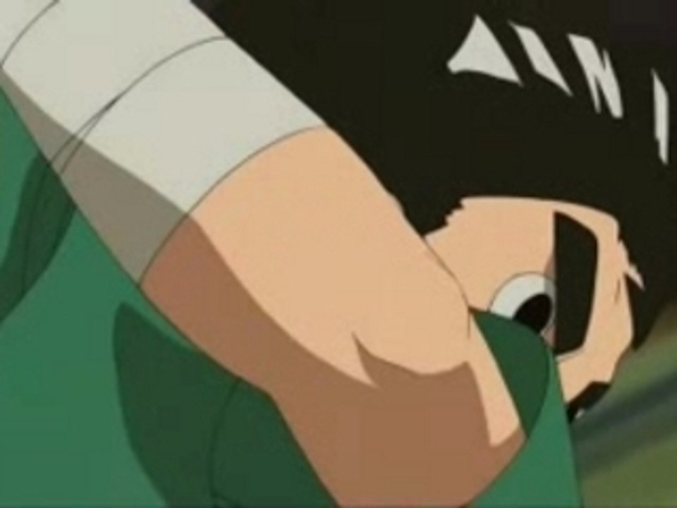 super rock lee en la 3º pelicula
