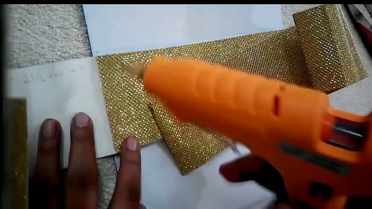 How to make no sew glitter foam sheet clutch / purse