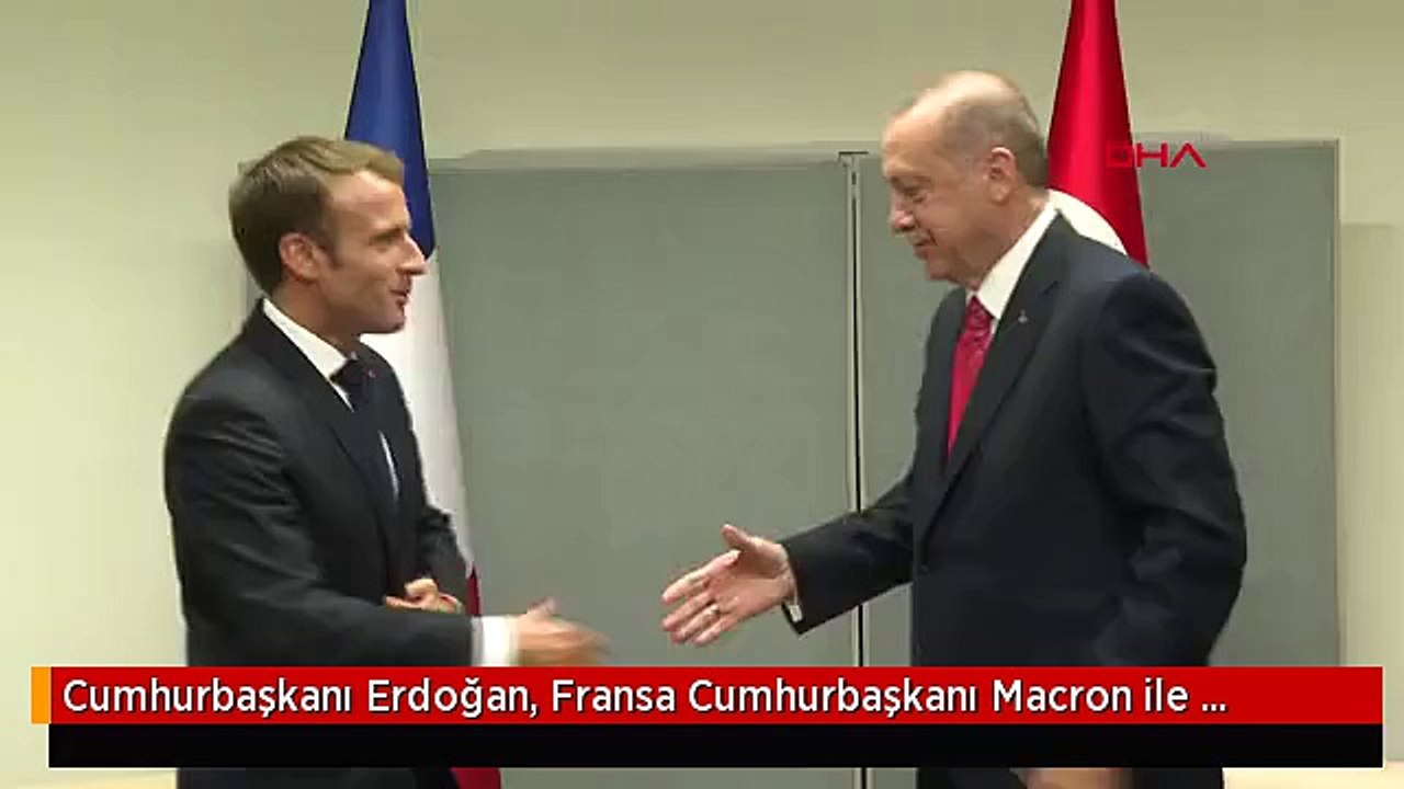 Cumhurbaşkanı Erdoğan, Fransa Cumhurbaşkanı Macron ile Görüştü