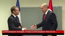 Cumhurbaşkanı Erdoğan, Fransa Cumhurbaşkanı Macron ile Görüştü