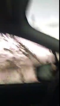 Une femme pris au piège dans sa voiture pendant une tornade