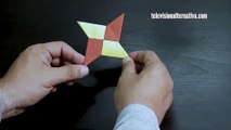 Tutorial How To Make a Ninja Star with Paper - Shuriken - Origami in Dailymotion Television Alternativa