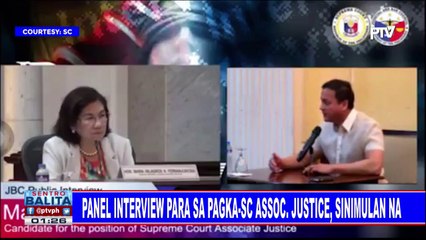 Panel interview para sa pagka-SC Assoc. Justice, sinimulan na