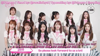 [ENG SUB] 180918 "OVERHIT CF Model IZ*ONE Greeting Video"