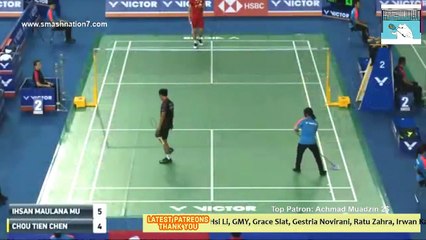 Ihsan Maulana MUSTOFA vs CHOU Tien Chen - MS R32
