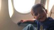 'It's Flying!' - Little Boy Reacts With Excitement to Take-Off