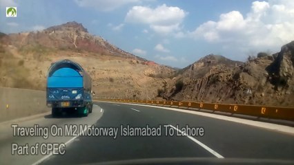 Traveling on M2 Motorway China new Silk Road