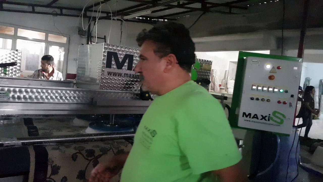 otomatik halı yıkama makinası,halı sıkma makinası maxis