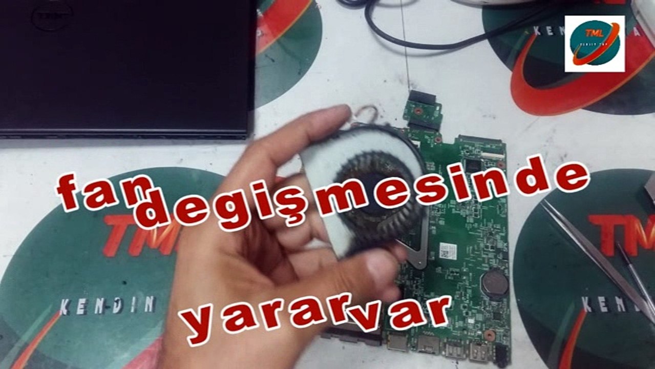 dell -  Inspiron 15 P40f - fan cleaning - fan temizliği