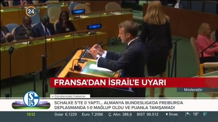 Fransa'dan İsrail'e uyarı