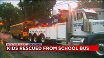 Good Samaritans Rescue Kids from School Bus Trapped in Floodwaters