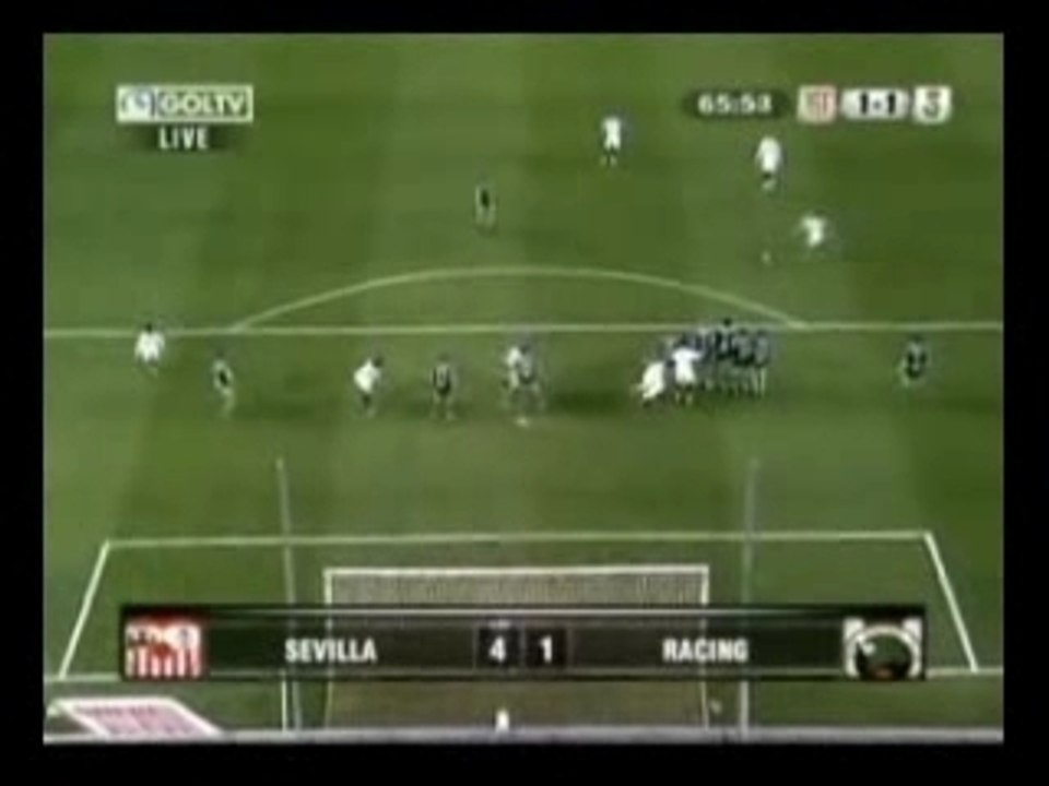 Sevilla 4-1 Racing Santander Highlights 07/08