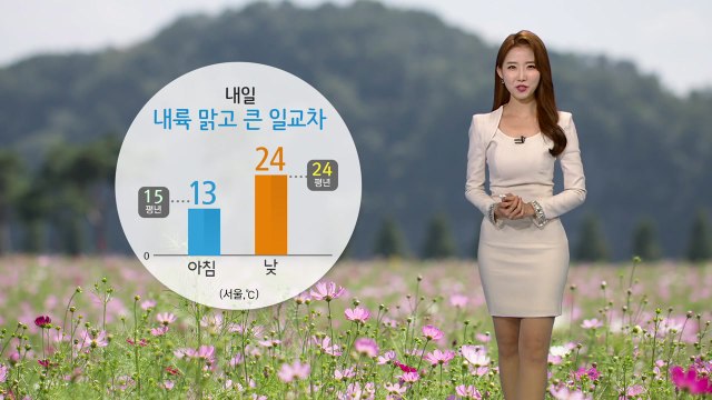 [날씨] 내일 내륙 맑고 큰 일교차...새벽에 동해안 지역 비 / YTN