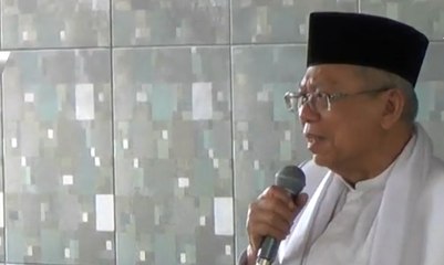 Ma'ruf Amin Harap Korban Gempa dan Tsunami Tidak Putus Asa