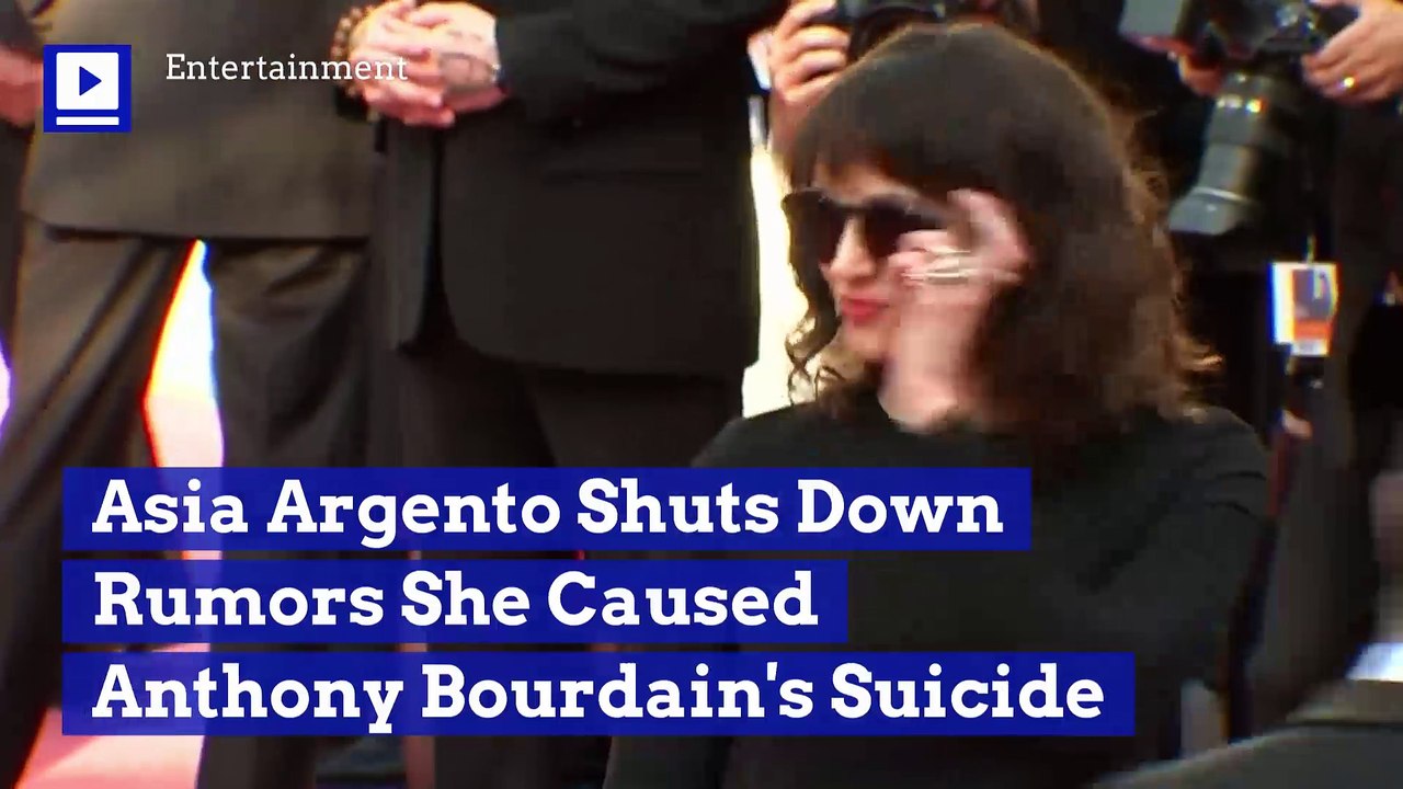 Asia Argento Shuts Down Rumors She Caused Anthony Bourdain's Suicide