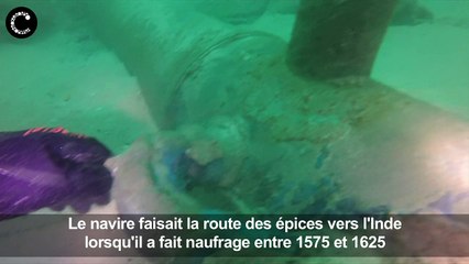 Un vaisseau de la route des Indes découvert au Portugal
