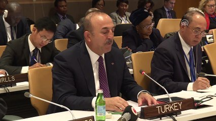 Dışişleri Bakanı Çavuşoğlu, EAGÜ Yıllık Bakanlar Toplantısına katıldı - NEW YORK