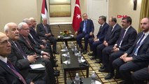 Cumhurbaşkanı Erdoğan, Filistin Devlet Başkanı Abbas ile Görüştü
