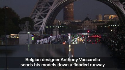 Saint Laurent walks on water at Paris fashion week