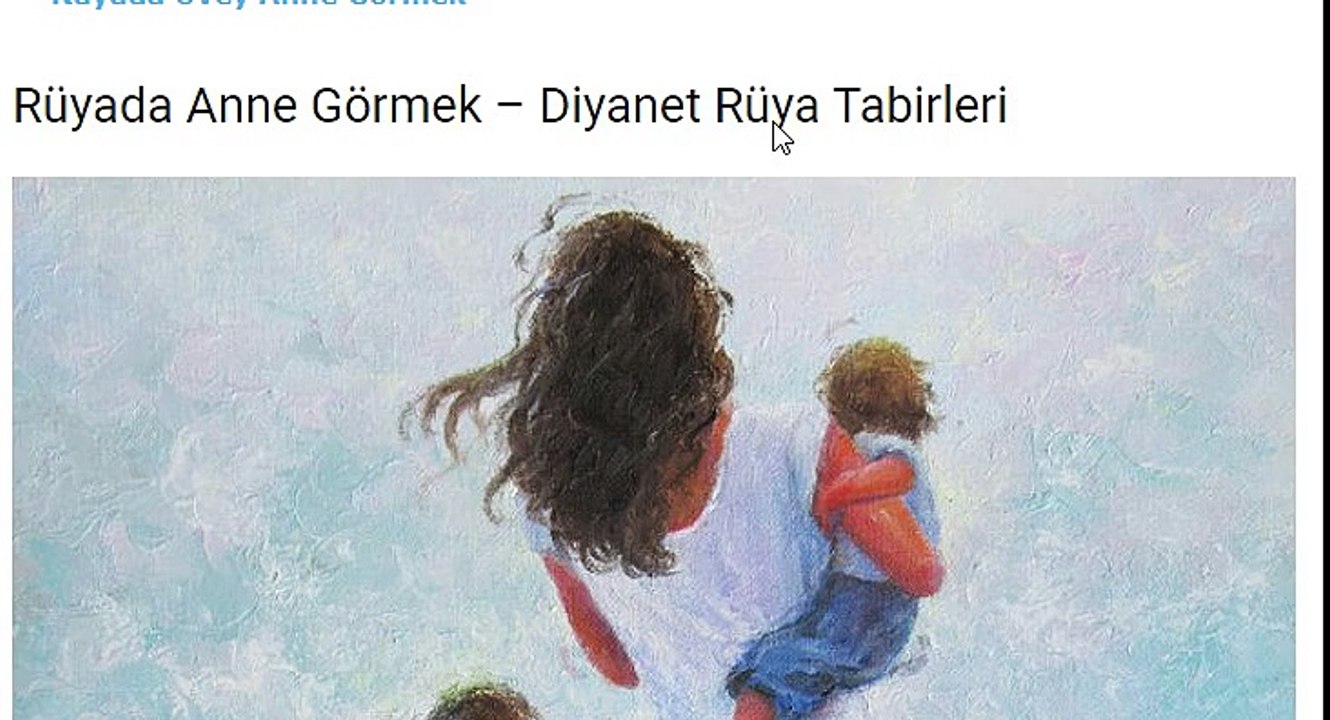 RÜYADA ANNE