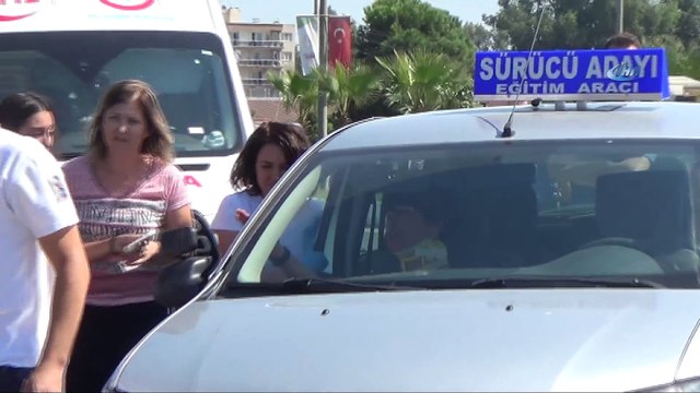 Eğitim sürüşü kazayla bitti